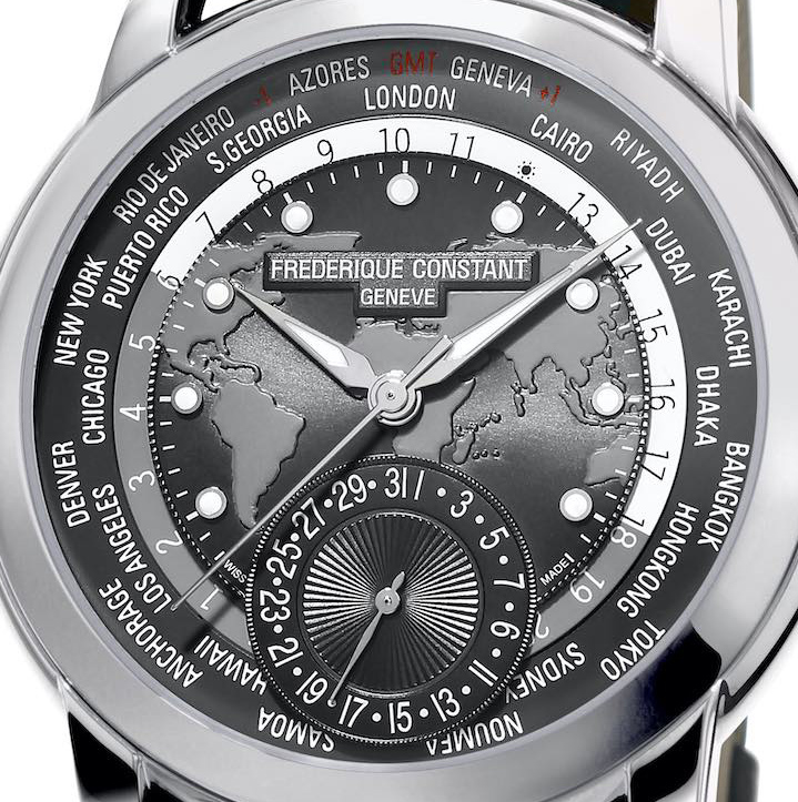 Frederique Constant Classic Worldtimer Manufacture with Grey Dial 6