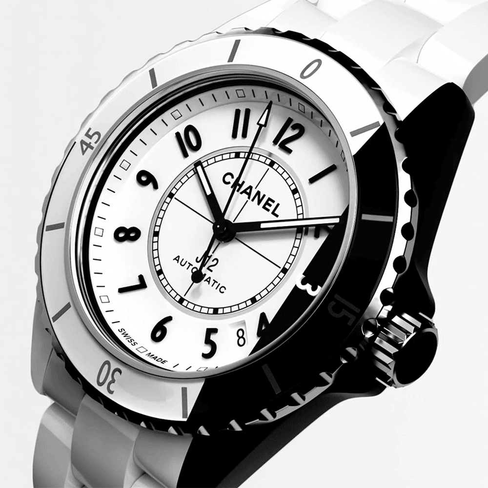 chanel j12 paradoxe 38mm white black ceramic automatic bracelet watch p19046 37652 image