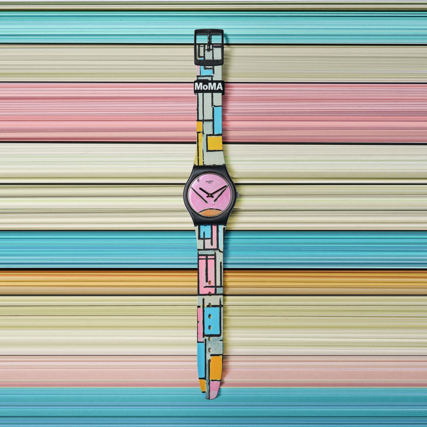 SWATCH x MoMA Composition in Oval with Color Planes 03