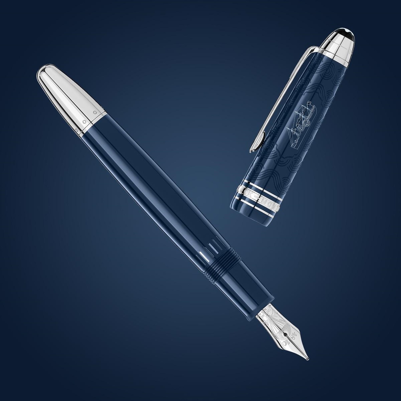 1.Montblanc Meisterstuck Around the World in 80 Days Resin Le Grand fountain pen