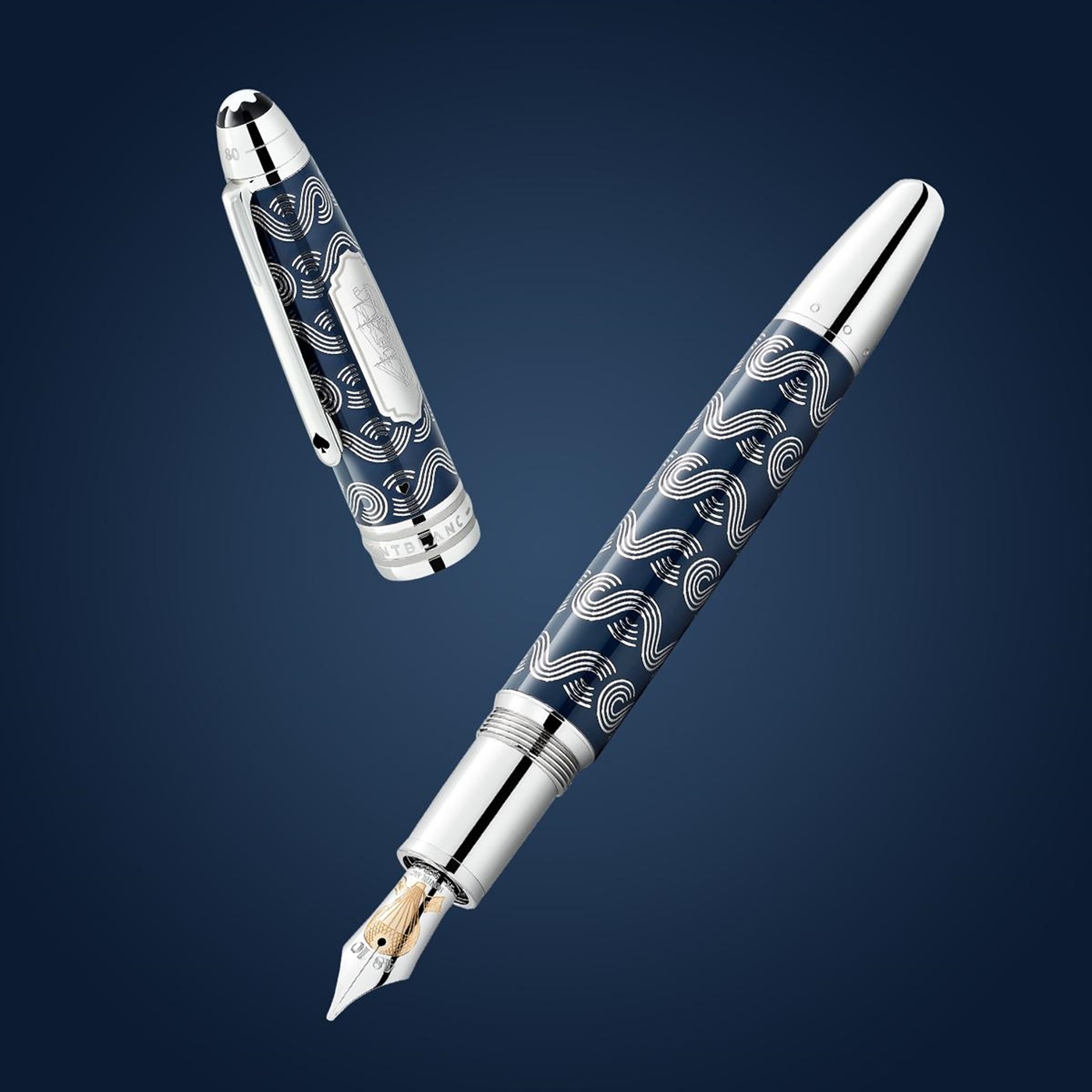 5.Montblanc Meisterstuck Around the World in 80 Days Resin Le Grand fountain pen