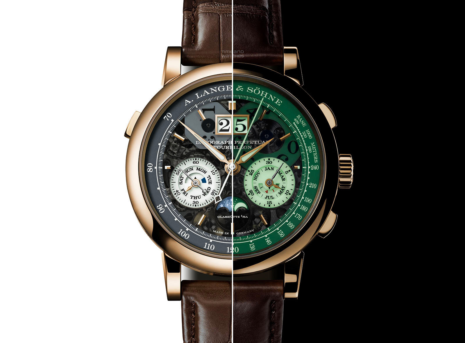 ALS Datograph Perpetual Tourbillon Honeygold Lumen 004