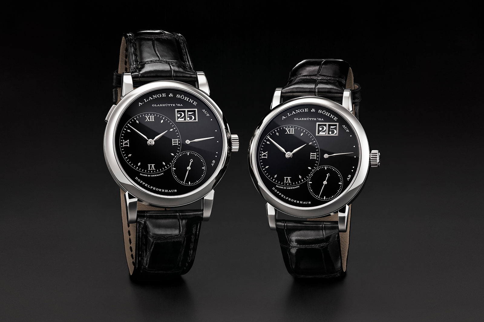 lange 1 30th anniversary onyx platinum pair