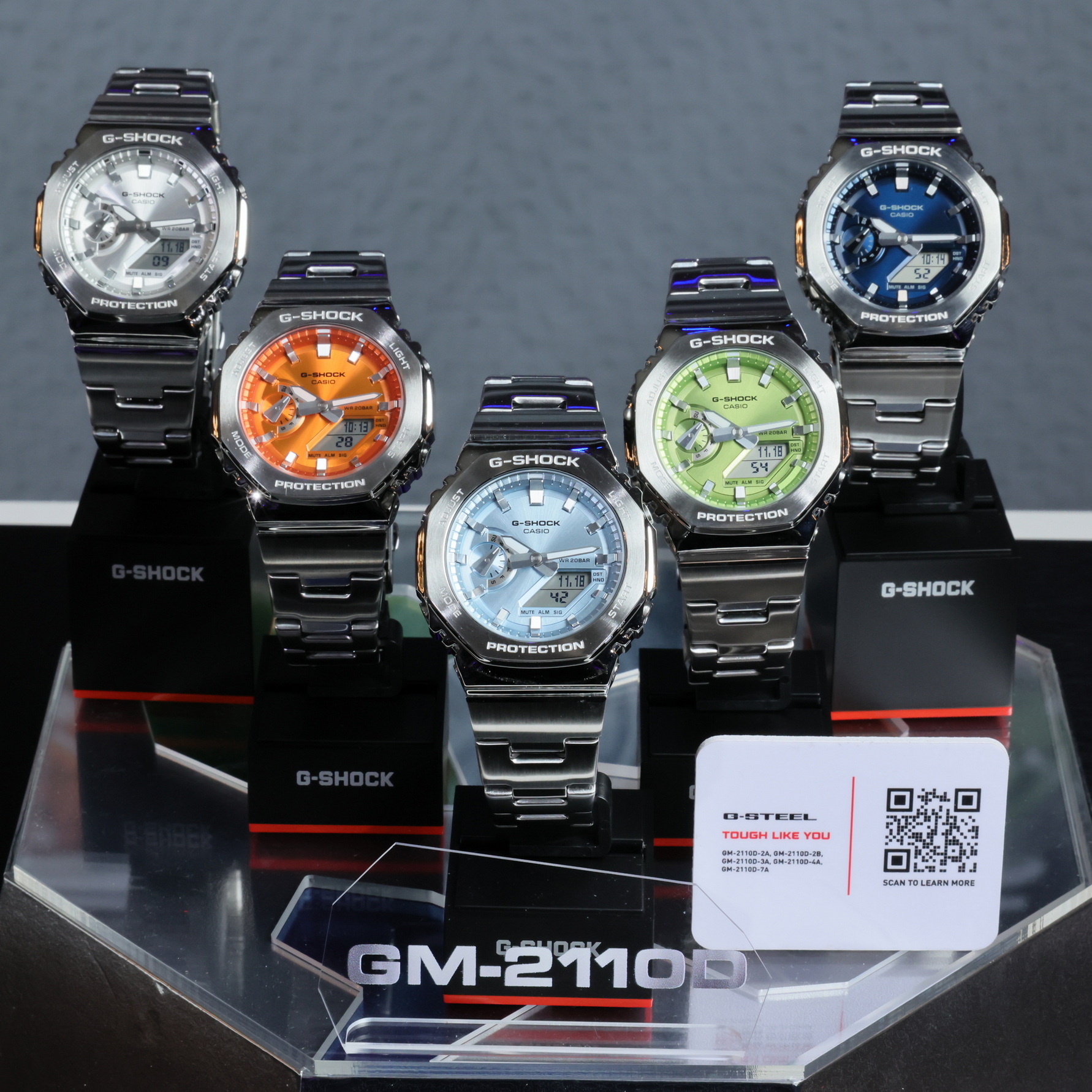 8. นาฬกา G SHOCK รนไอคอนก G STEEL GM 2110D Metal Series