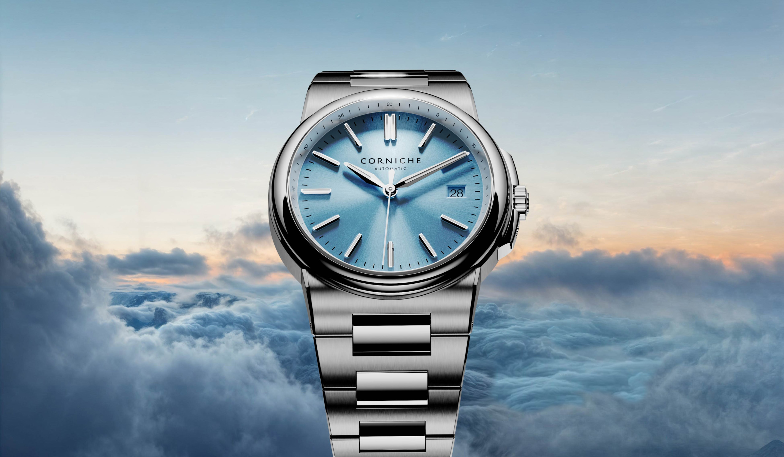 La grande corniche Bleu Horizon dial