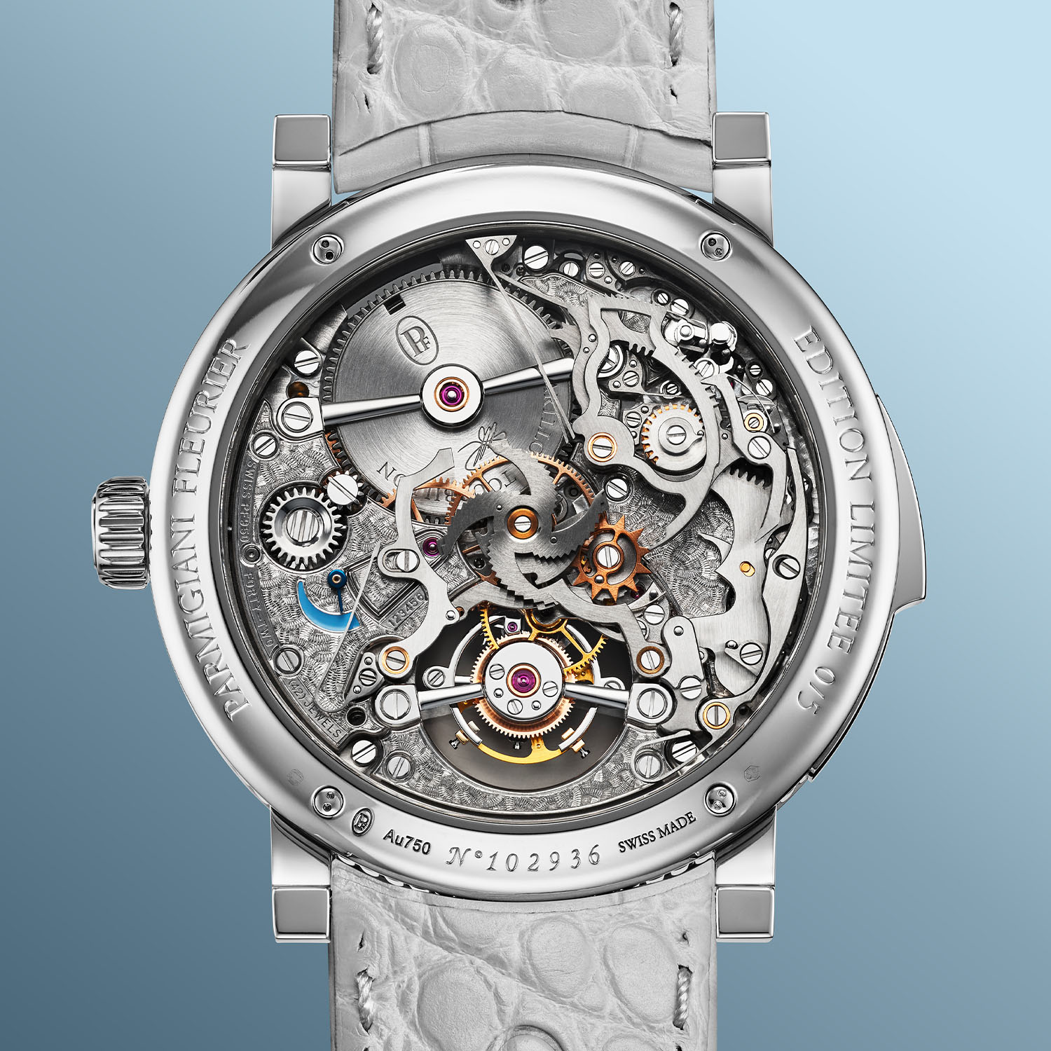 Parmigiani Fleurier Carillon Tourbillon 30th Anniversary hand hammered dial 6