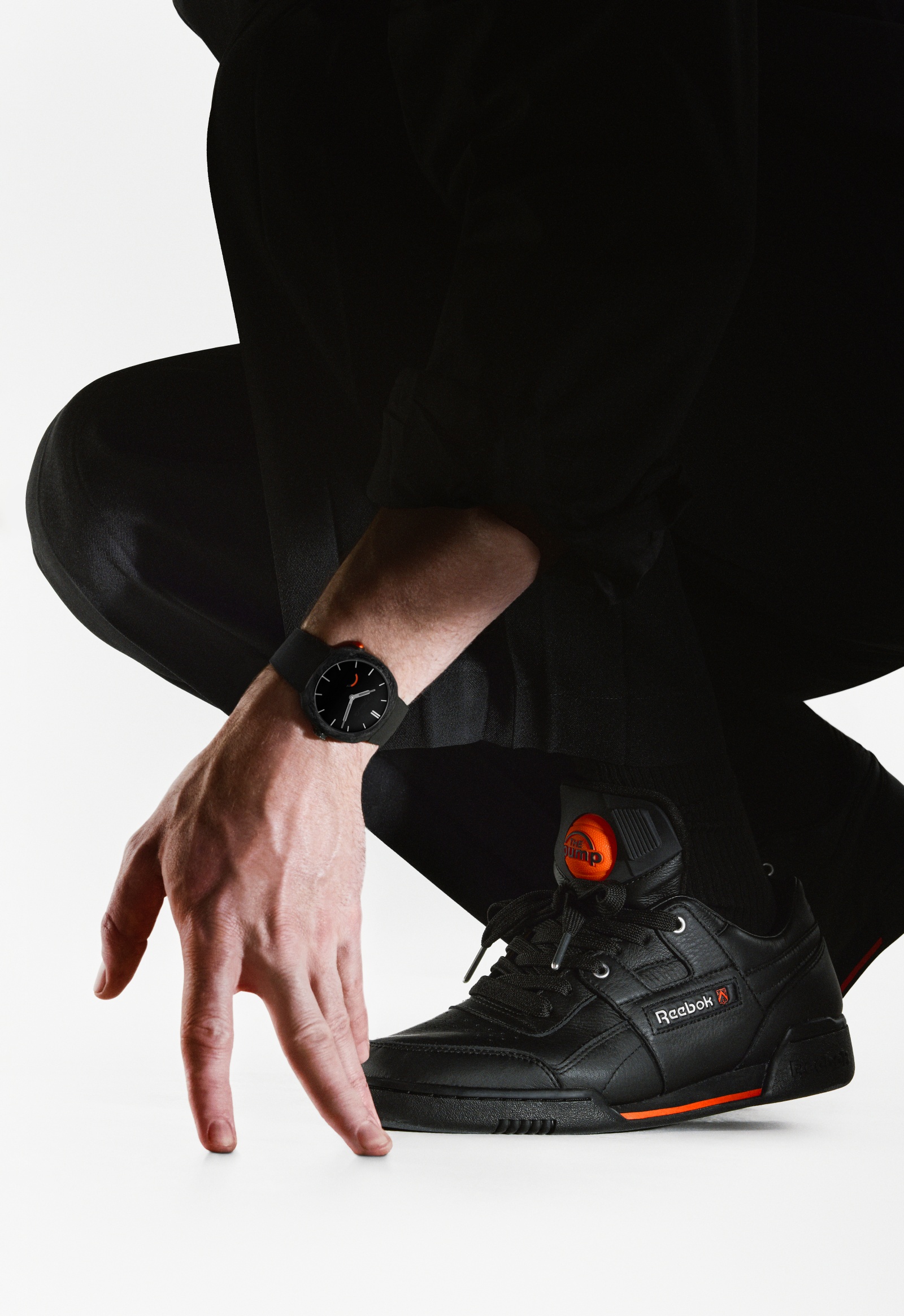 HMoser 6103 2200 Streamliner PUMP Black Lifestyle Wristshot Close Sneaker